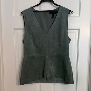 BCBGMaxAzria Green Sleeveless Blouse